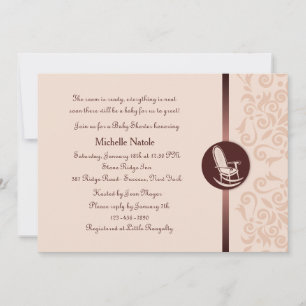 Rocking Chair Baby Shower Invitation