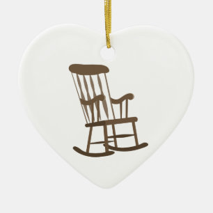 Rocking Chair Ceramic Ornament
