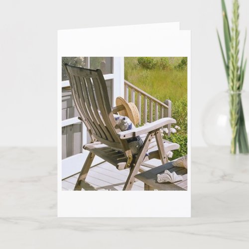 ROCKING CHAIR OR ROCK AND ROLL BIRTHDAY WISHES CARD