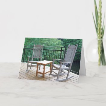 Rocking Chairs Retirement Card by CindyBeePhotography at Zazzle