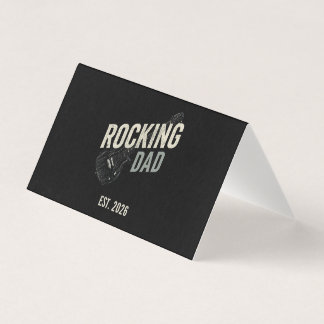 Rocking Dad Vintage Guitar Business Card