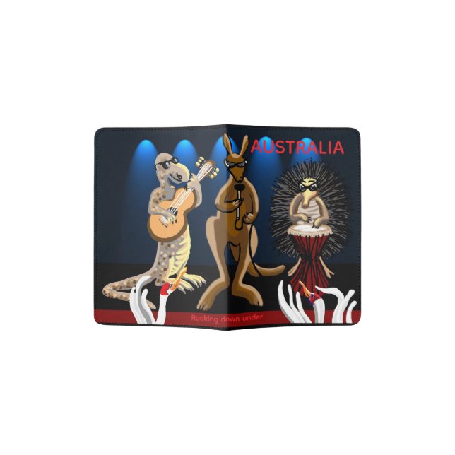Rocking down under Australian  Passport Holder (Opened)