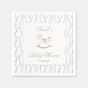 Rocking Horse Baby Shower Boy Napkins