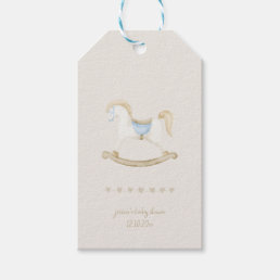 Rocking Horse Baby Shower Gift Tags