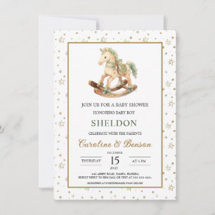 Rocking Horse Baby Shower Invitation