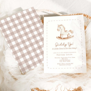 Rocking Horse Baby Shower Invitation