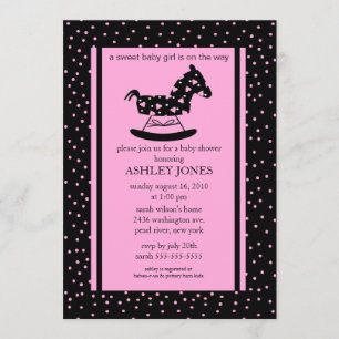 Rocking Horse Baby Shower Invitation