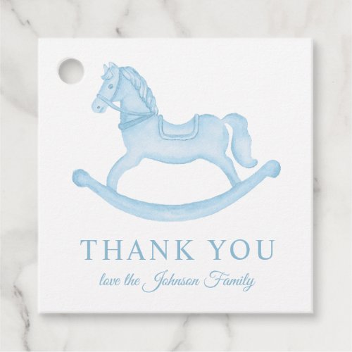 Rocking Horse Baby Shower Thank You Favor Tags