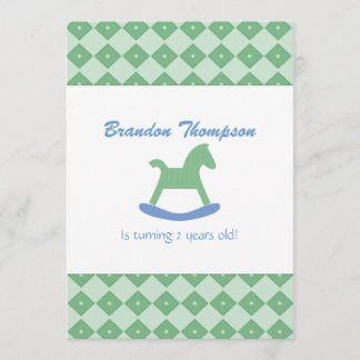 Rocking Horse Birthday Party Invitation