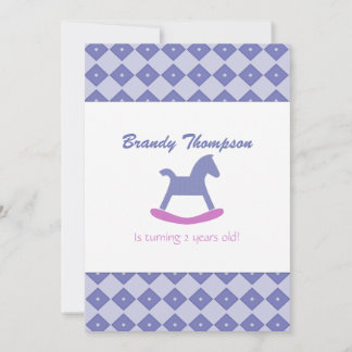 Rocking Horse Birthday Party Invitation