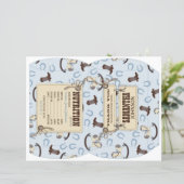 Rocking Horse Boy Puff Box Template B2 (Standing Front)