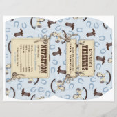 Rocking Horse Boy Puff Box Template B2 (Front)