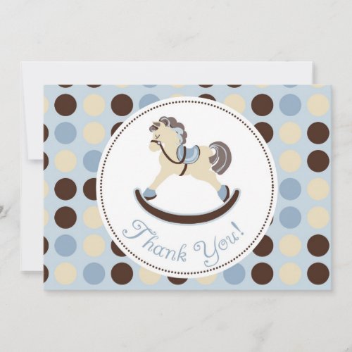 Rocking Horse Boy TY Card C2 Custom Invitations
