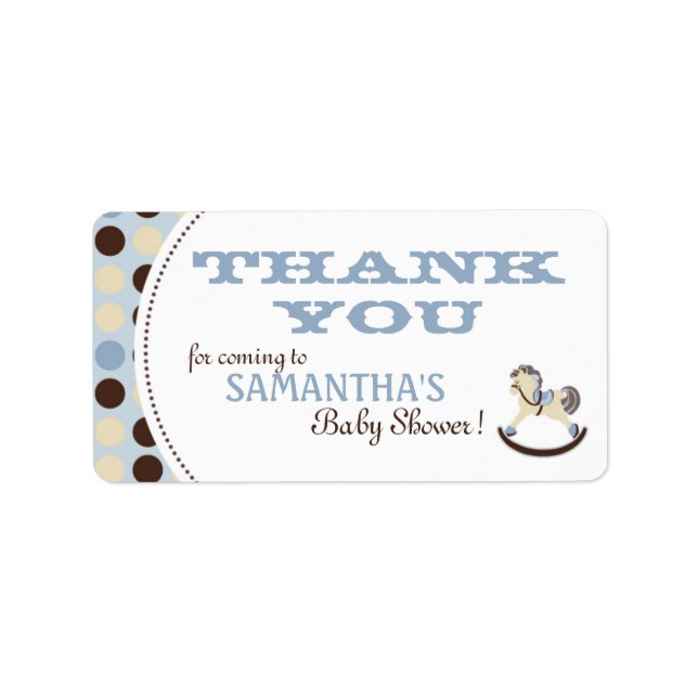 Rocking Horse Boy TY Label B (Front)