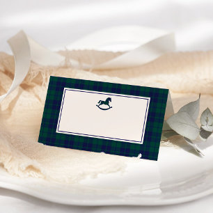 Rocking Horse Classic Luxury plaid Place cards