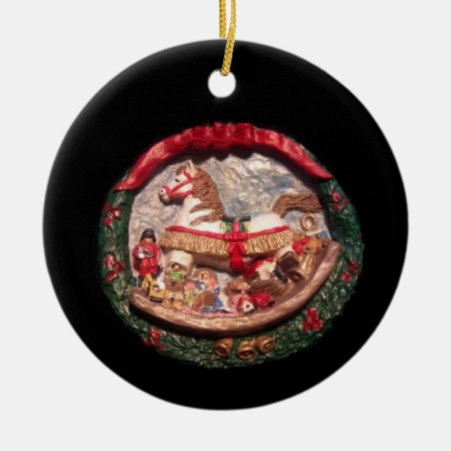 ROCKING HORSE COLLECTOR XMAS ORNAMENT (Front)