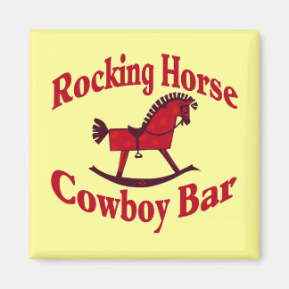 Rocking Horse Cowboy Bar Tank Top Magnet