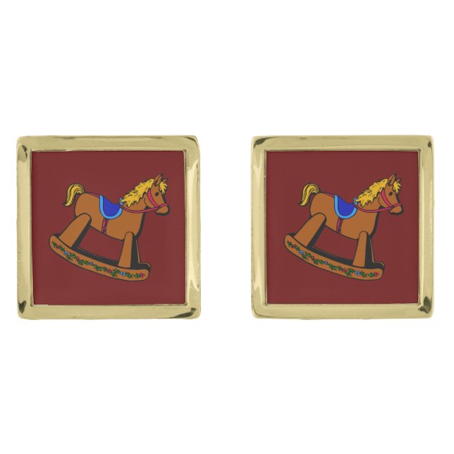Rocking Horse Cufflinks (Front)
