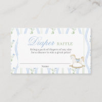 Rocking Horse Diaper Raffle Card