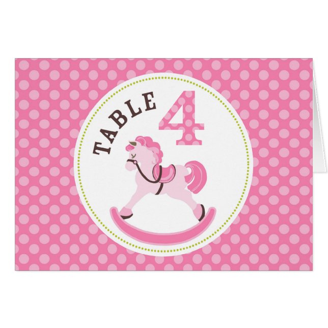 Rocking Horse Girl Table Card 4 (Front Horizontal)