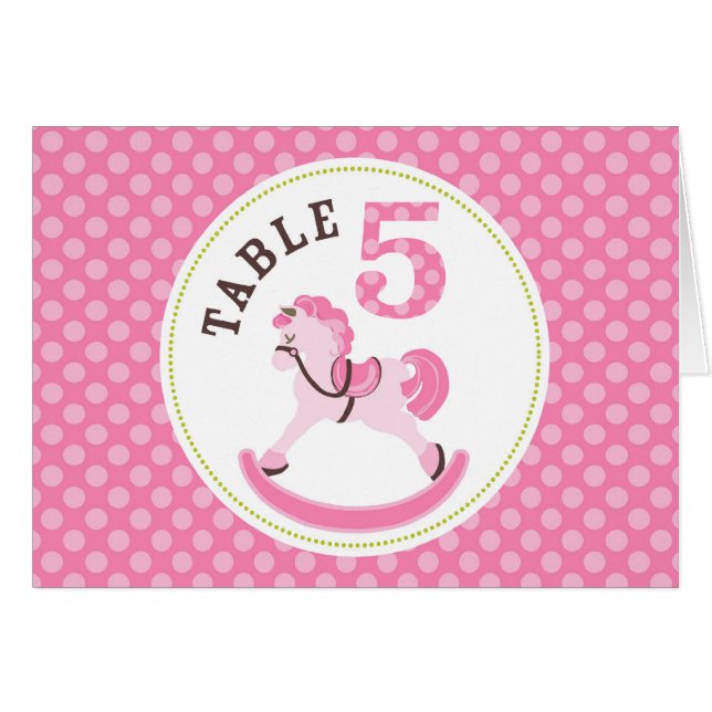Rocking Horse Girl Table Card 5 (Front Horizontal)