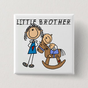 Rocking Horse Little Brother Tshirts Pinback Button