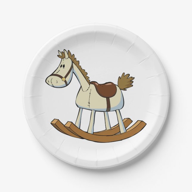Rocking Horse Paper Plates (Front)