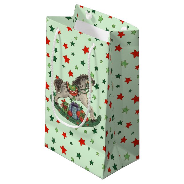 Rocking Horse Small Gift Bag (Front Angled)