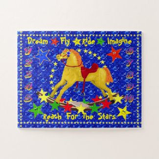 Rocking Horse Star Ride And Numbers Learning Jigsaw Puzzle