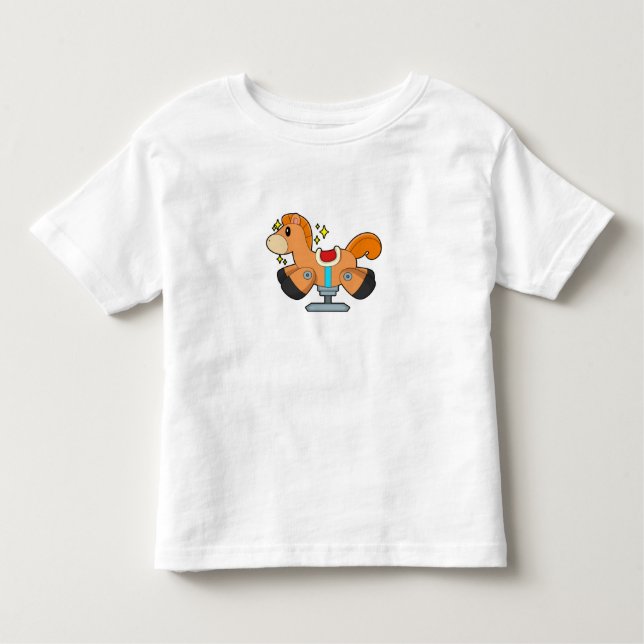 Rocking horse toddler t-shirt (Front)