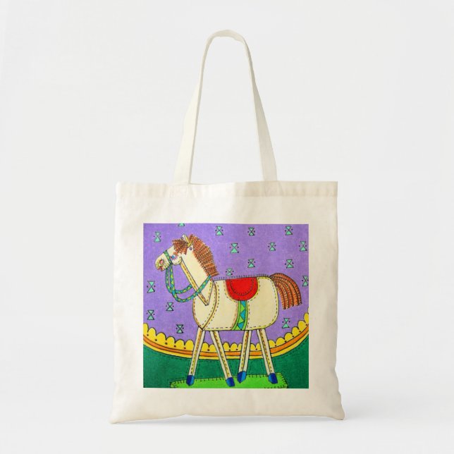 Rocking Horse Tote Bag (Front)