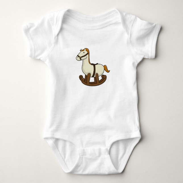 Rocking horse Toy Baby Bodysuit (Front)