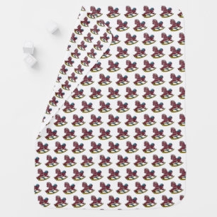 rocking horses baby blanket