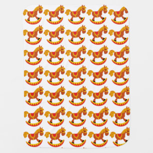 Rocking Horses Baby Blanket