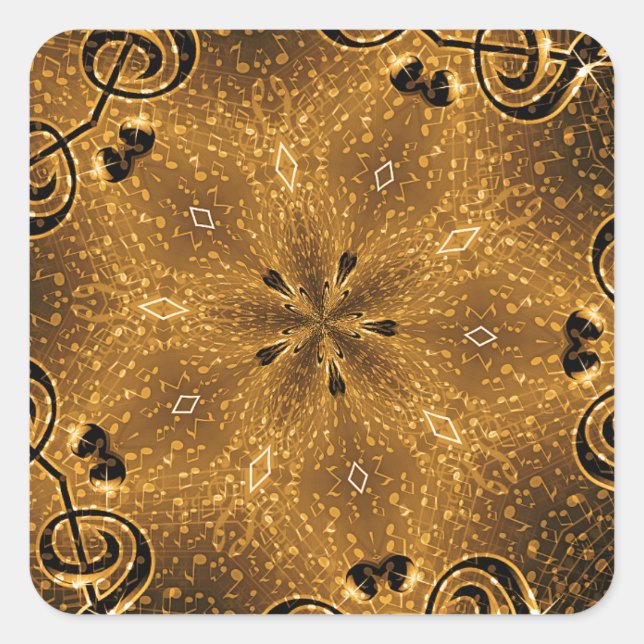 Rocking It,Golden Moments#2_ Square Sticker (Front)