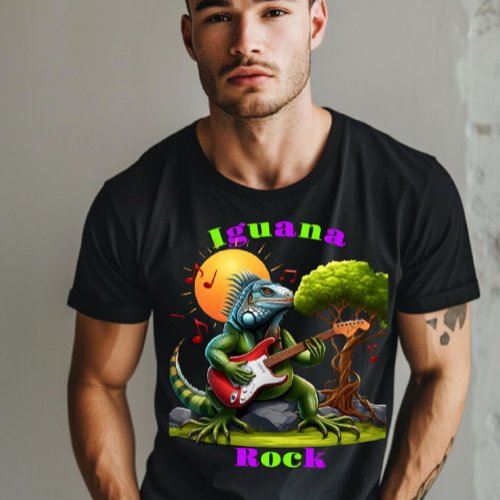 Rocking Reptiles Sunset Serenade 2 T_Shirt