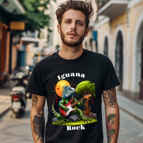 Rocking Reptiles Sunset Serenade T_Shirt