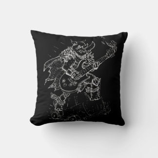 Rocking Rhino Throw Pillow