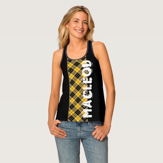 Rocking Scotland Clan MacLeod of Lewis Tartan Tank Top (Front Full)