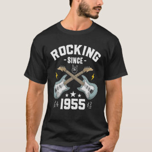 Rocking Since 1955 Vintage Rock Music Guitar 68th T-Shirt