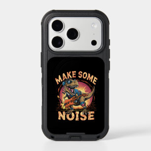 Rocking T-Rex Dinosaur Concert Art iPhone 17 Pro Case