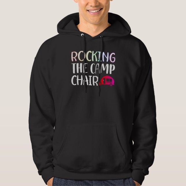 Rocking The Camp Chair Camping Boondocking For Kid Hoodie (Front)