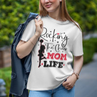 Rocking The Cheer Mom Life Funny Cheerleading Cool