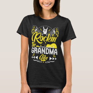 Rocking The Grandma Life New Grandma Granny To Be T-Shirt