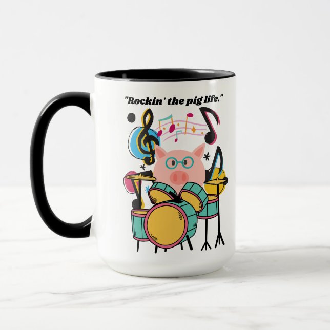 Rocking the pig life mug (Left)