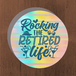 Rocking the Retired Life Cruise Door Marker Car Magnet