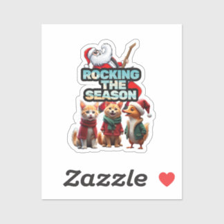 Rocking the season sticker