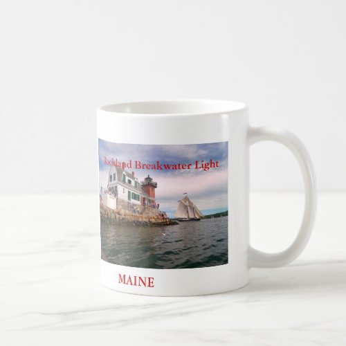 Rockland Breakwater Light Maine Coffee Mug