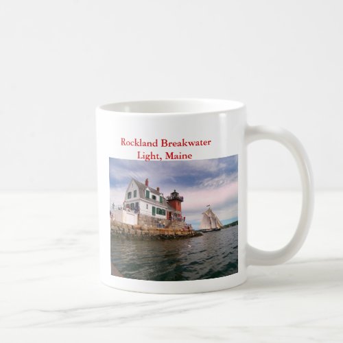 Rockland Breakwater Light Maine Coffee Mug