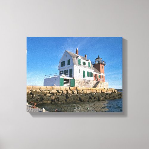 Rockland Breakwater Lighthouse Maine Canvas Print